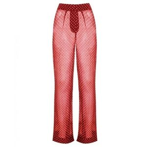 Agent Provocateur Pennie Red Silk Pants UK10 Medium NWT $490